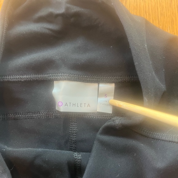 Athleta Delancy Moto Tight Minimalistic Black size Small S leggings - Picture 6 of 11